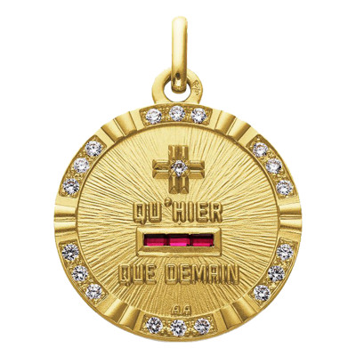 Médaille d'Amour l'Unique, Or jaune 750, 22mm - Augis
