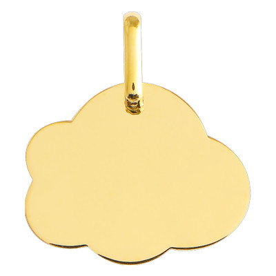 Pendentif Nuage Rond, Or jaune 750 - Lucas Lucor