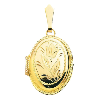 Pendentif Photo, Or jaune 750, 22x18mm - Emanessence