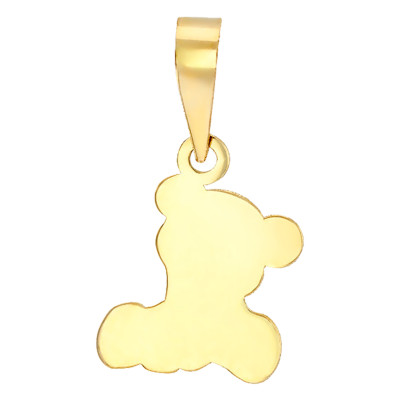 Pendentif Ours, Or Jaune 375, 7x9mm - Bambins