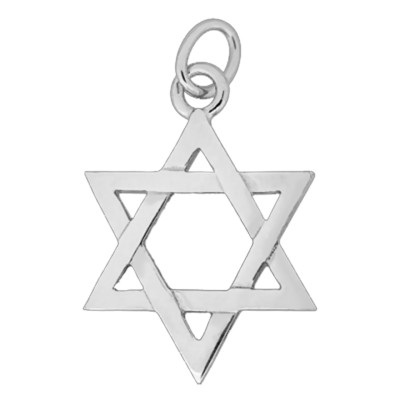 Pendentif Étoile de David Ajourée GM, Argent 925, 30x21mm - Artemis