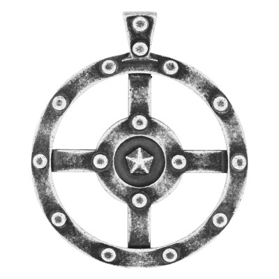 Pendentif Homme Roue, Argent 925 - Emanessence