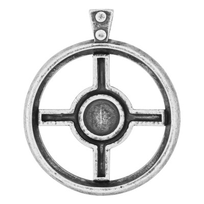 Pendentif Homme Roue, Argent 925 - Emanessence