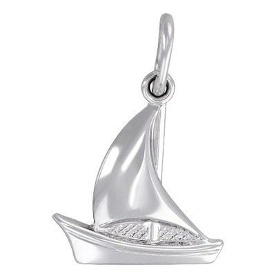 Pendentif Voilier, Argent - Emanessence