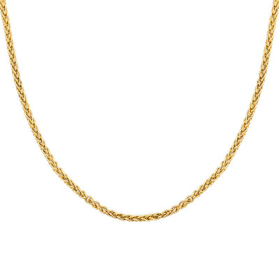 Chaîne Spiga Massive, Or jaune 750, 55 cm - Manillon