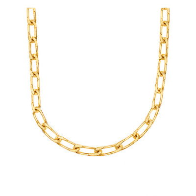 Chaîne maille Cheval , Or jaune 750, 45 cm - Manillon