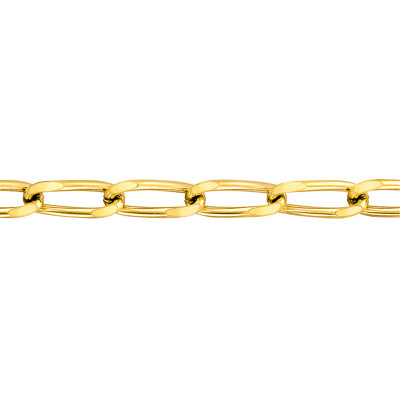 Chaîne Maille Cheval, Or jaune 750, 70 cm - Manillon