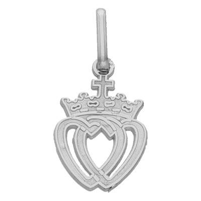 Pendentif Coeur Vendée, Or Blanc,14x10mm - Lucas Lucor