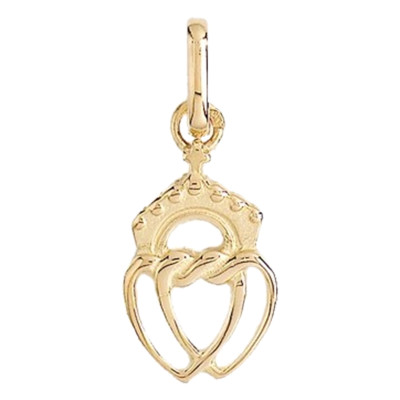 Pendentif Coeur Vendéen, Or Jaune, 13x9mm - Lucas Lucor
