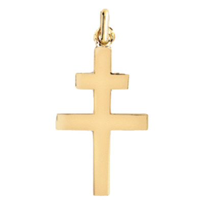 Croix de Lorraine, Or Jaune, 25x16mm - Lucas Lucor