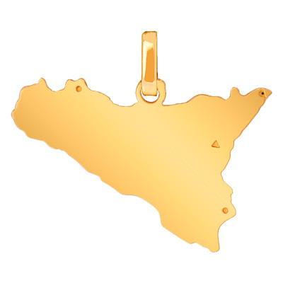 Pendentif Sicile 20 x 18 mm, Or jaune 750 - Lucas Lucor