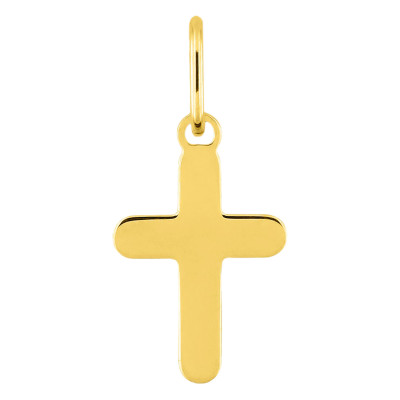 Pendentif Croix, Or Jaune 375, 12x7,80 mm - Emanessence