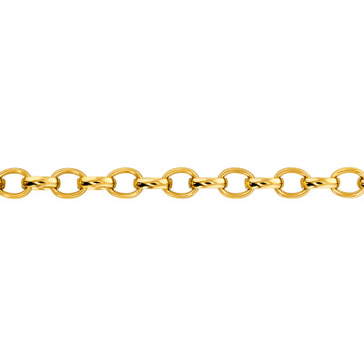 Chaîne Jaseron Ovale, Or Jaune 750, 42 cm - Buelling