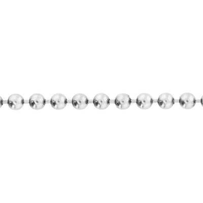 Chaîne Boule, Or Blanc 750, 70 cm - Buelling