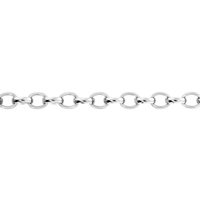 Chaîne Jaseron, Argent 925, 45 cm - Manillon