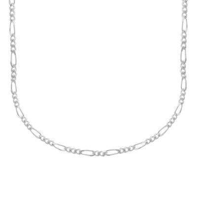Chaîne maille Figaro, Argent, 55 cm - Manillon