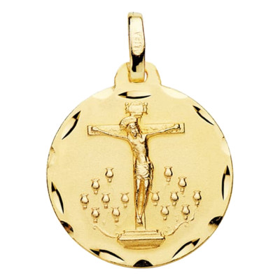 Médaille Christ Crucifié, Or Jaune 750, 16 à 20mm - Lumiosa
