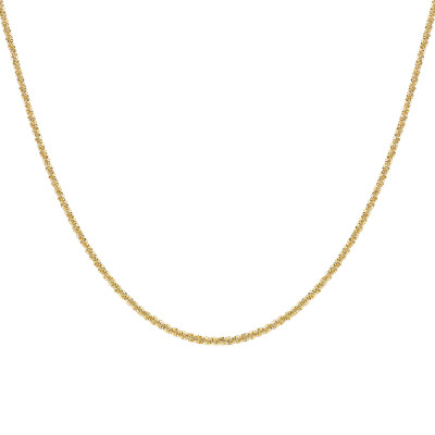 Chaîne Tocalle, Or Jaune 375, 2.40 mm, 41 cm - Manillon