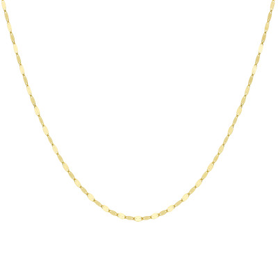 Chaîne Forzatina, Or Jaune 375, 2.30 mm, 46 cm - Manillon