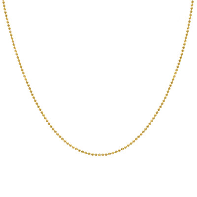 Chaîne Maille Boule, Or Jaune 375, 2mm, 51 cm - Manillon