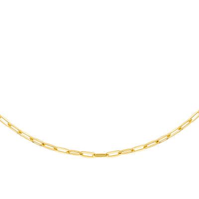 Chaîne Maille Ovale, Or Jaune 375, 41 cm, 2,30 mm - Manillon