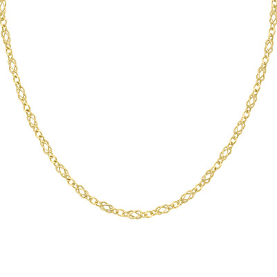 Chaîne Maille Celtique, Or Jaune 375, 4mm, 46 cm - Manillon