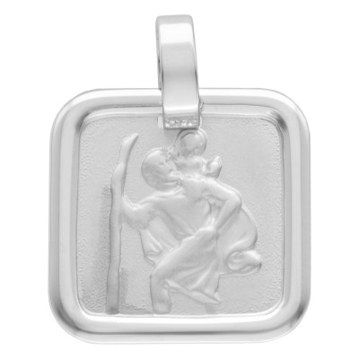 Médaille Saint Christophe Carré, Argent 925 - Vandona