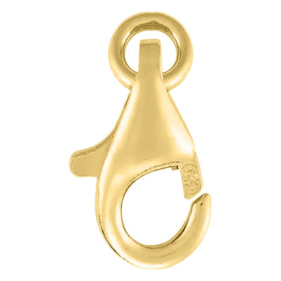 Fermoir Mousqueton 7 x 13 mm pour chaîne 2 à 4 mm, Or 750, - Les Essentiels