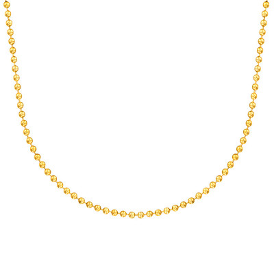 Chaîne Boule à Maillons, Or jaune 750, 45 cm - Manillon
