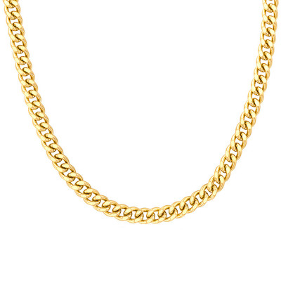 Chaîne Gourmette Or Jaune 750, 1.30mm, 40 à 60 cm - Manillon