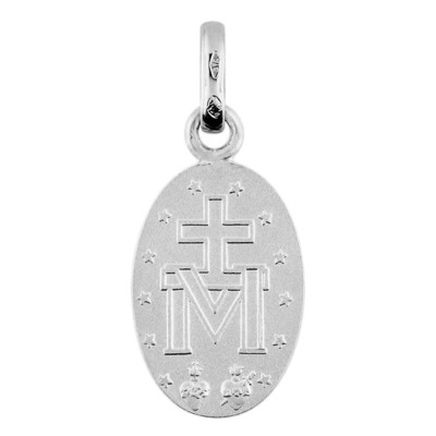 Médaille Vierge Miraculeuse, Argent, 16x11mm - Emanessence