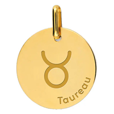 Pendentif Signe Astrologique Taureau, Or Jaune - Lucas Lucor