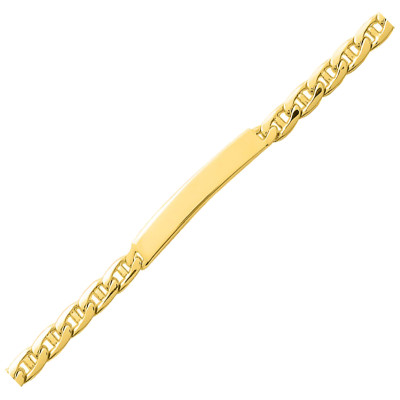 Gourmette Maille Marine, Plaqué Or Jaune, 19cm - Emanessence