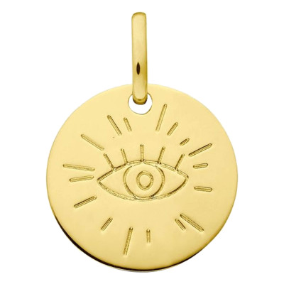 Médaille Oeil, Or Jaune 750, 14 & 16mm - Augis
