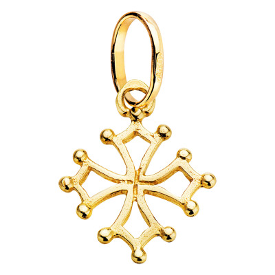 Pendentif Croix Occitane, Or Jaune 750,13x16 mm - Vandona