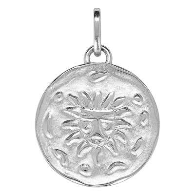Pendentif Signe Astrologique Lion, Argent - Emanessence
