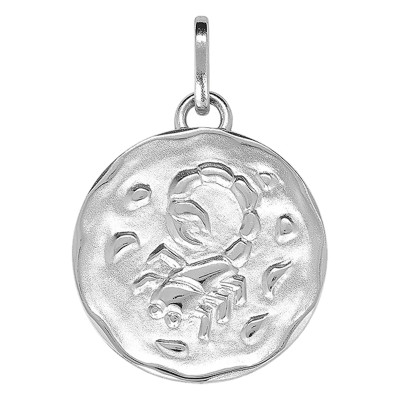 Pendentif Signe Astrologique Scorpion, Argent - Emanessence