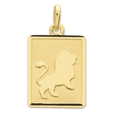Pendentif zodiaque lion, Or jaune 750 - Emanessence