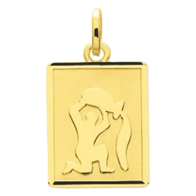 Pendentif zodiaque verseau, Or jaune 750 - Emanessence
