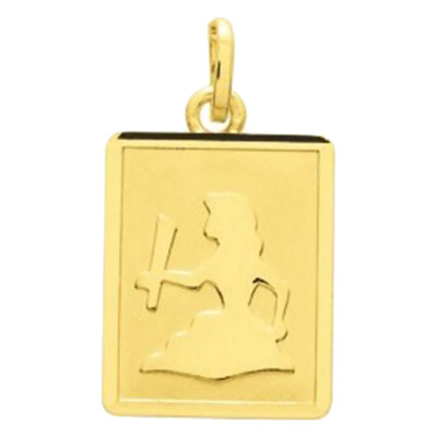 Pendentif zodiaque vierge, Or jaune 750 - Emanessence