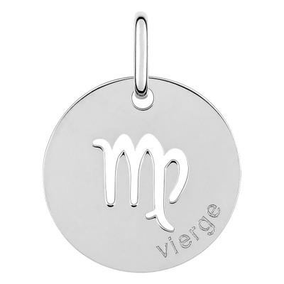 Pendentif Signe Astrologique Vierge, Argent RH - Emanessence