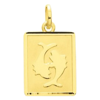 Pendentif zodiaque poisson, Or jaune 750 - Emanessence