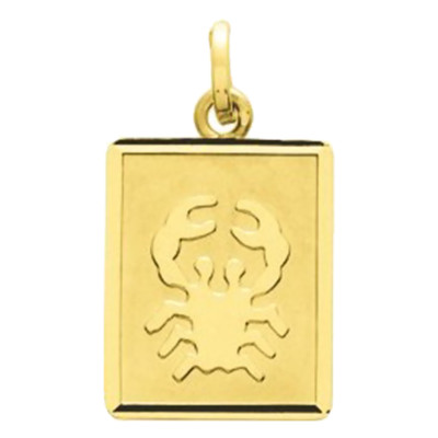 Pendentif zodiaque cancer, Or jaune 750 - Emanessence