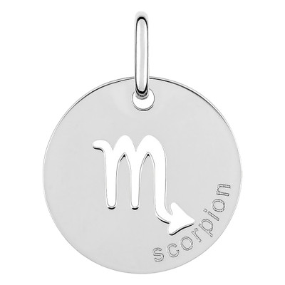 Pendentif Signe Astrologique Scorpion, Argent RH - Emanessence