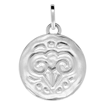 Pendentif Signe Astrologique Bélier, Argent - Emanessence
