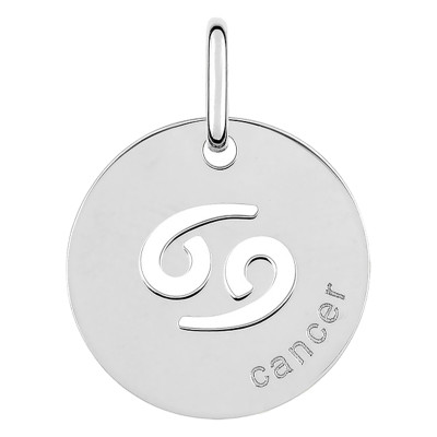 Pendentif Signe Astrologique Cancer, Argent RH - Emanessence