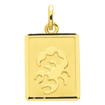 Pendentif zodiaque scorpion, Or jaune 750 - Emanessence