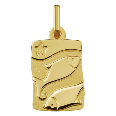 Pendentif Signe Astrologique Poisson, Or jaune 750 - Argyor