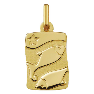 Pendentif Signe Astrologie Poisson, Or jaune 375 - Argyor
