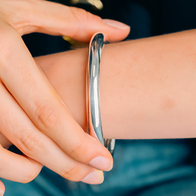 Bracelet Jonc Fil Rond, Argent 925 - Artemis
